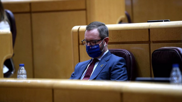 ep archivo   el portavoz del pp en el senado javier maroto interviene en un pleno en la camara baja