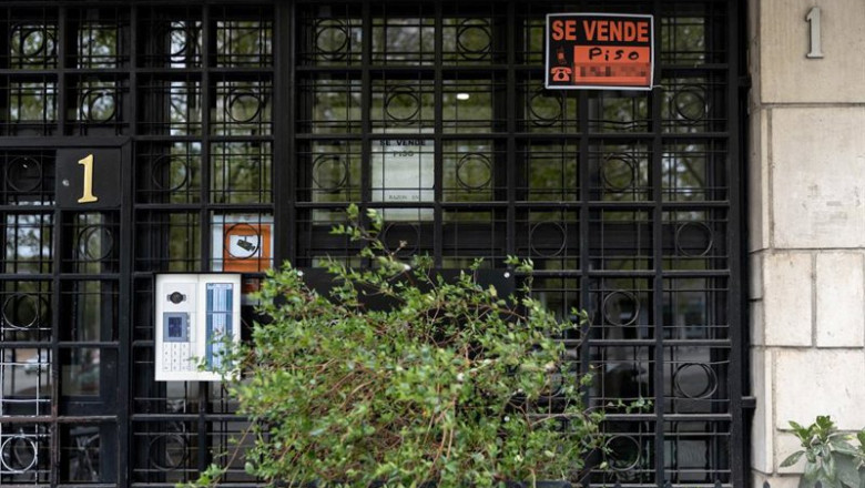 ep archivo   vista de un cartel de se vende