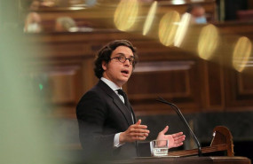 ep el diputado nacional de vox por asturias jose maria figaredo interviene en una sesion plenaria en