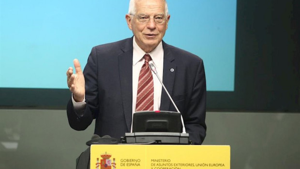 ep el ministro de asuntos exteriores en funciones josep borrell en una rueda de prensa reciente en