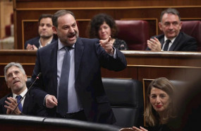 ep el ministro de transportes jose luis abalos en la sesion plenaria en el congreso