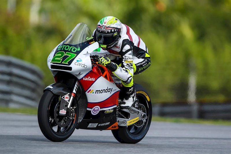 ep el piloto espanol iker lecuona con el american racing team ktm en moto2