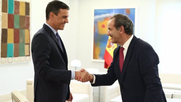 ep el presidente del gobierno pedro sanchez recibe en la moncloa al secretario general