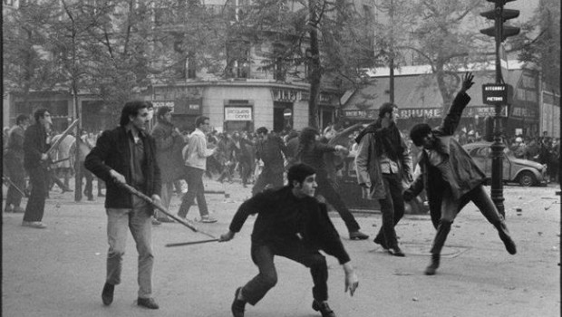 ep france paris may 6th 1968 6th arrondissement boulevard saint germain studen