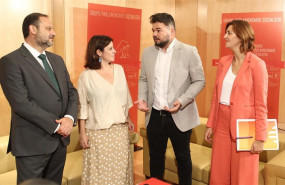 ep i-d el ministro de fomento en funciones jose luis abalos la portavoz del psoe en el congreso