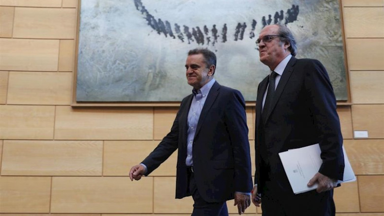 Imagen de recurso del secretario general del PSOE en la Comunidad de Madrid, José Manuel Franco; y el portavoz de la formación en la Asamblea de Madrid,, Ángel Gabilondo. | Jesús Hellín - Europa Press - Archivo ep imagen de recurso del secretario general del psoe en la comunidad de madrid jose manuel franco y