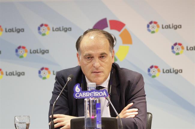 Javier Tebas en rueda de prensa de la asamblea de La Liga | EUROPA PRESS ep javier tebasruedaprensala asambleala liga