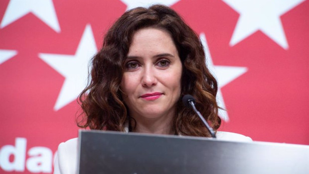 ep la presidenta de la comunidad de madrid isabel diaz ayuso durante la rueda de prensa este
