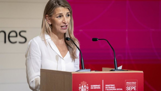 ep la vicepresidenta segunda y ministra de trabajo y economia social yolanda diaz inaugura el acto