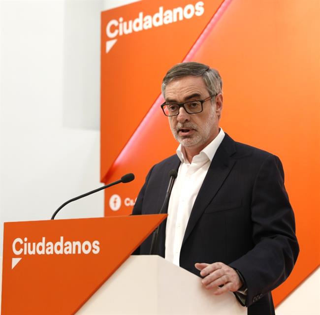 Rueda de prensa del secretario general de Cs, José Manuel Villegas | EUROPA PRESS ep ruedaprensasecretario generalcs jose manuel villegas 20180319182112