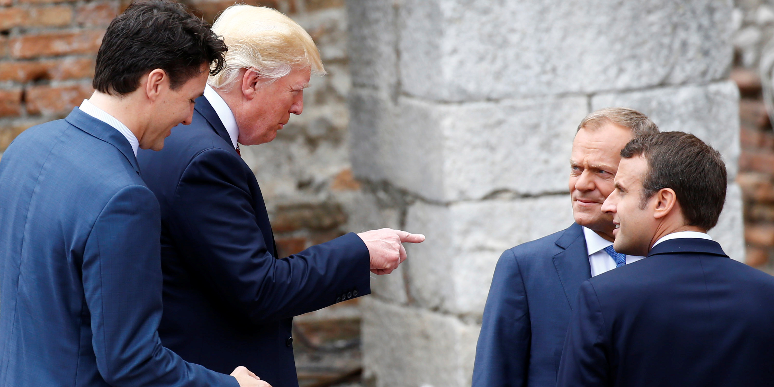 Macron rompe el hielo antes del G7 y se reúne con Trump, Merkel y Johnson