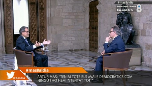 Artur Mas, Josep Cuni, 8TV