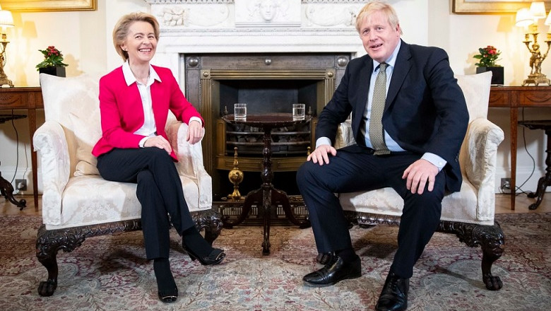 La presidenta de la Comisión Europea, Ursula von der Leyen, y el primer ministro británico, Boris Johnson. | Downing Street (Flickr) ursula von der leyen boris johnson