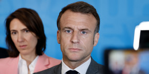 emmanuel macron et valerie hayer a bruxelles le 17 avril