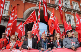 ep archivo   el secretario general de ugt pepe alvarez 3d y el secretario general de comisiones