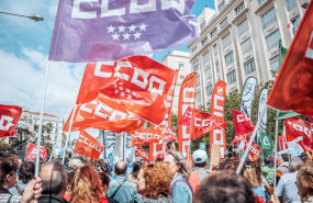 ep archivo   funcionarios de la administracion de justicia durante una protesta