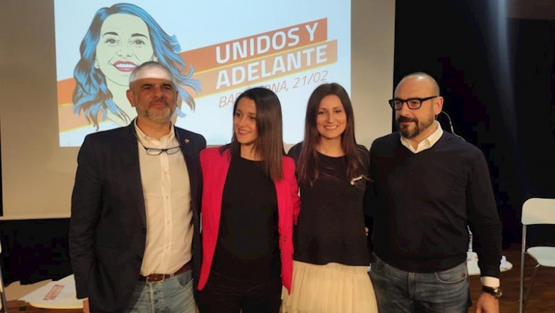 Carlos Carrizosa, Inés Arrimadas, Lorena Roldán y Jordi Cañas | EUROPA PRESS ep carlos carrizosa ines arrimadas lorena roldan y jordi canas