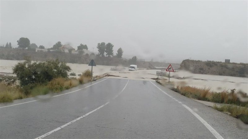 ep carretera cortada en la region de murcia