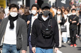 ep ciudadanos japoneses con mascarilla en tokio