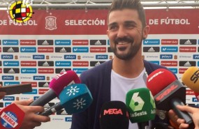 ep david villasu llegadala concentracionla seleccion espanola