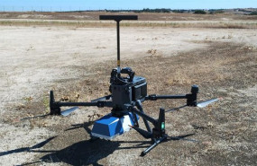 ep dron en reposo utilizado por enaire