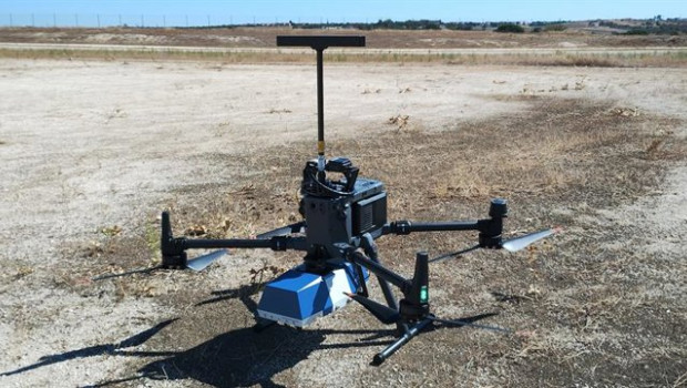 ep dron en reposo utilizado por enaire