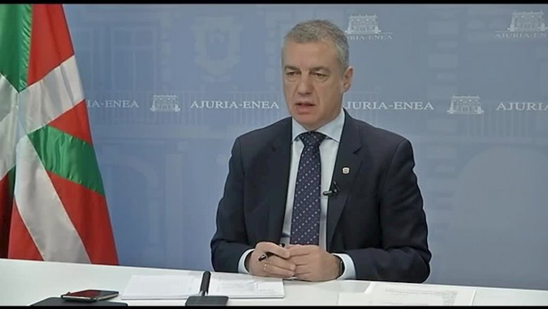 El Lehendakari, Iñigo Urkullu, en una comparecencia de prensa | IREKIA ep el lehendakari inigo urkullu en una comparecencia de prensa