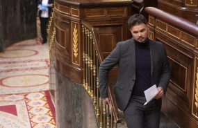ep el portavoz parlamentario de erc gabriel rufian en una sesion plenaria en el congreso