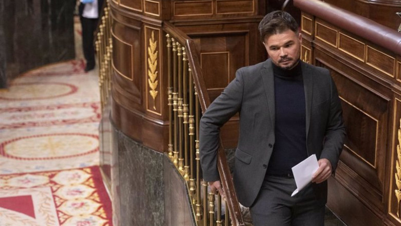 ep el portavoz parlamentario de erc gabriel rufian en una sesion plenaria en el congreso