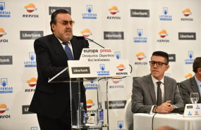 ep el presidente del comite paralimpico espanol miguel carballeda durante los desayunos deportivos