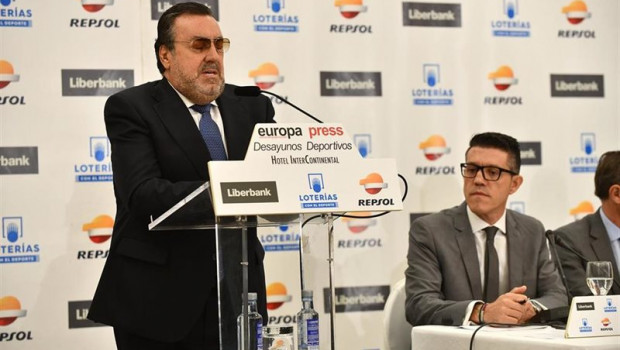 ep el presidente del comite paralimpico espanol miguel carballeda durante los desayunos deportivos