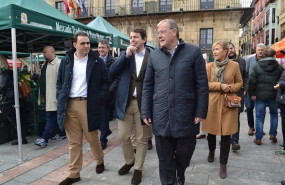 ep el presidente del pp en castilla y leon alfonso fernandez manueco junto al candidato al congreso