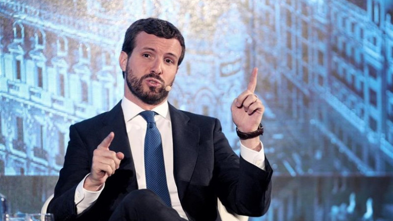 El presidente del PP, Pablo casado, durante su intervención en la segunda jornada del III Congreso bienal Iberoamericano para Presidentes de Compañías y Familias Empresarias, en Madrid (España), a 1 de octubre de 2019. | Eduardo Parra - Europa Press ep el presidente del pp pablo casado durante su intervencion en la segunda jornada del iii congreso