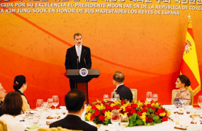 ep el rey felipe vi pronuncia un discurso durante la cena de gala en su viaje de estado a la