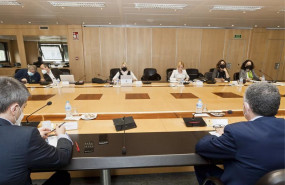 ep el secretario de estado de la seguridad social y pensiones israel arroyo durante la reunion