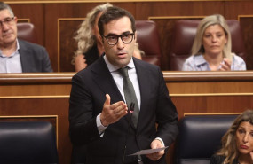 ep el vicepresidente primero del gobierno y ministro de economia carlos cuerpo interviene durante