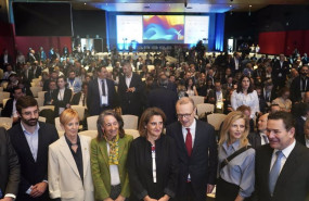 ep foto institucional momentos antes de la inauguracion de windeurope2024 en el bec de barakaldo
