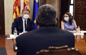 ep i d el president de la generalitat ximo puig el ministro de inclusion seguridad social y