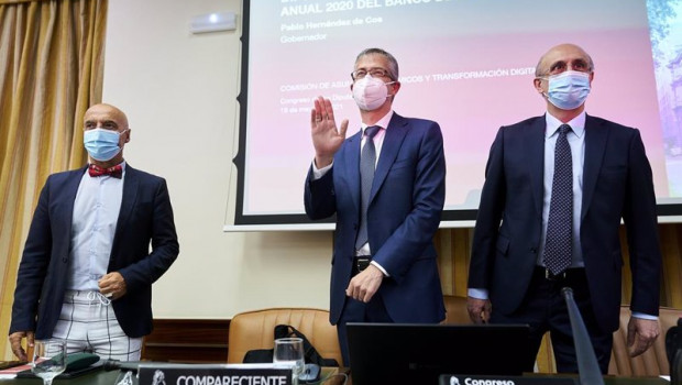 ep i d el vicepresidente primero de la mesa antonio hurtado el gobernador del banco de espana pablo