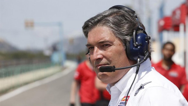 ep jaime serrano durante un gran premio del mundial de motociclismo