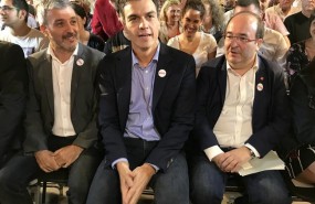 ep jaume collboni psc pedro sanchez psoe y miquel iceta psc