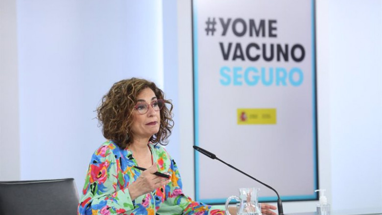 ep la ministra portavoz y ministra de hacienda maria jesus montero comparece en rueda de prensa 20210525143109 ep la ministra portavoz y ministra de hacienda maria jesus montero comparece en rueda de prensa 20210525143109