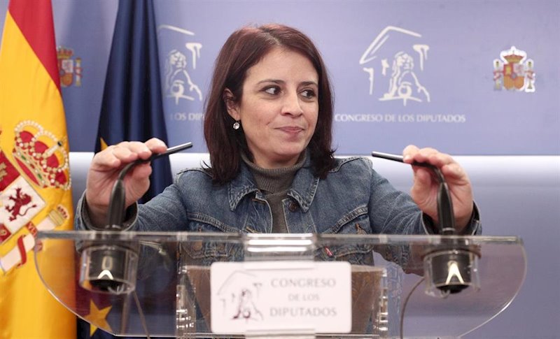 ep la portavoz del psoe en el congreso adriana lastra en rueda de prensa