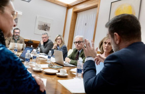 ep los consejeros mar vaquero javier rincon y manuel blasco en la reunion de este lunes con