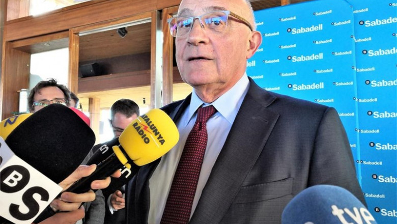 Josep Oliu, presidente de Banco Sabadell | EUROPA PRESS ep oliu banco sabadell asegura que no hayoperacionla mesa con b