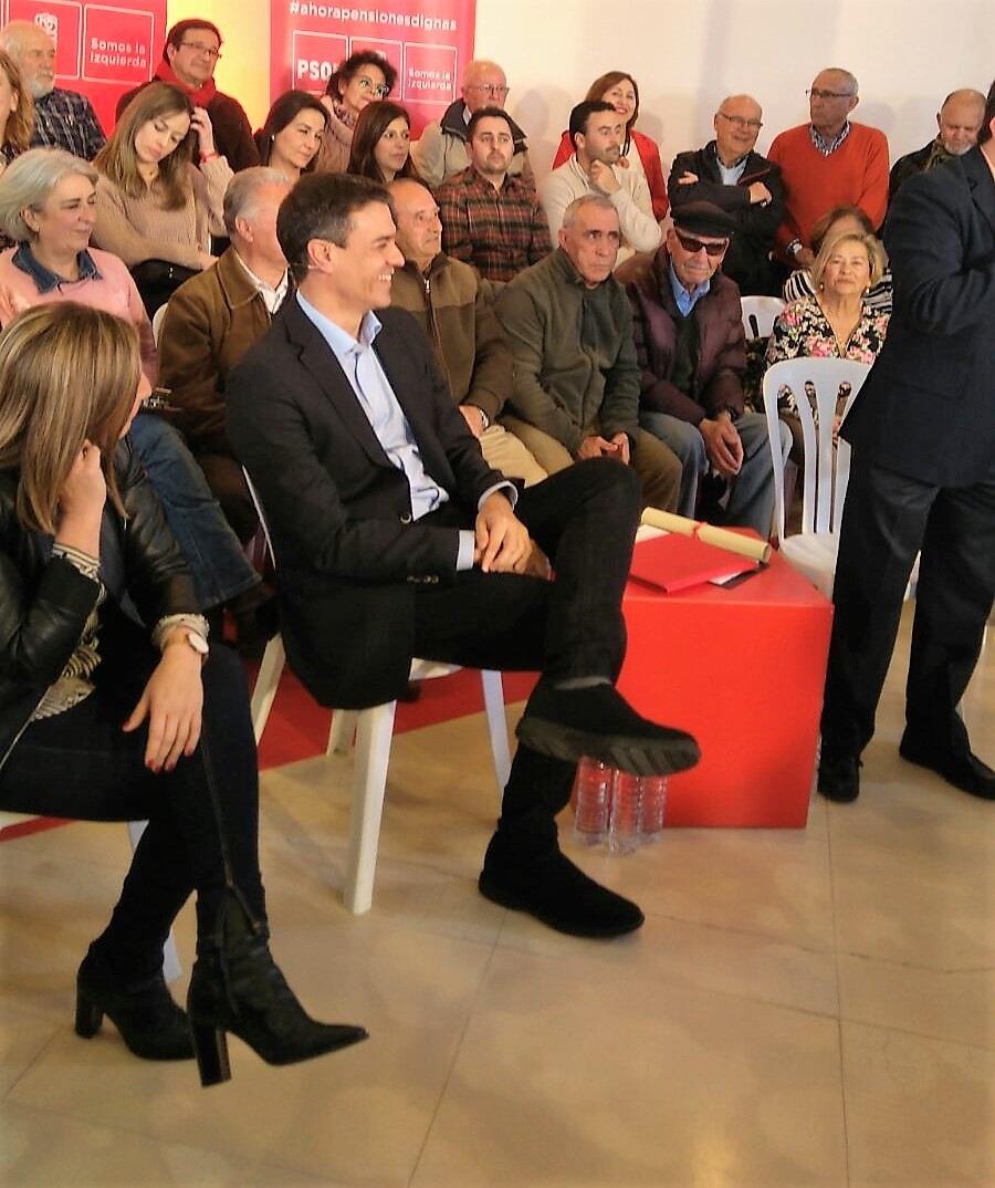 Pedro Sánchez en un acto en La Línea | EUROPA PRESS ep pedro sanchezun actola linea
