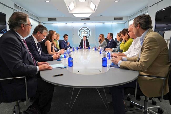 El presidente del PP, Pablo Casado, preside la reunión del Comité de Dirección | TWITTER DE PABLO CASADO ep presidentepp pablo casado presidereunioncomite de direccion