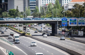 ep tramo de la autopista de la m-30 en madrid durante la desescalada por el covid-19 el pasado 5 de