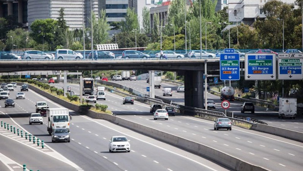 ep tramo de la autopista de la m-30 en madrid durante la desescalada por el covid-19 el pasado 5 de