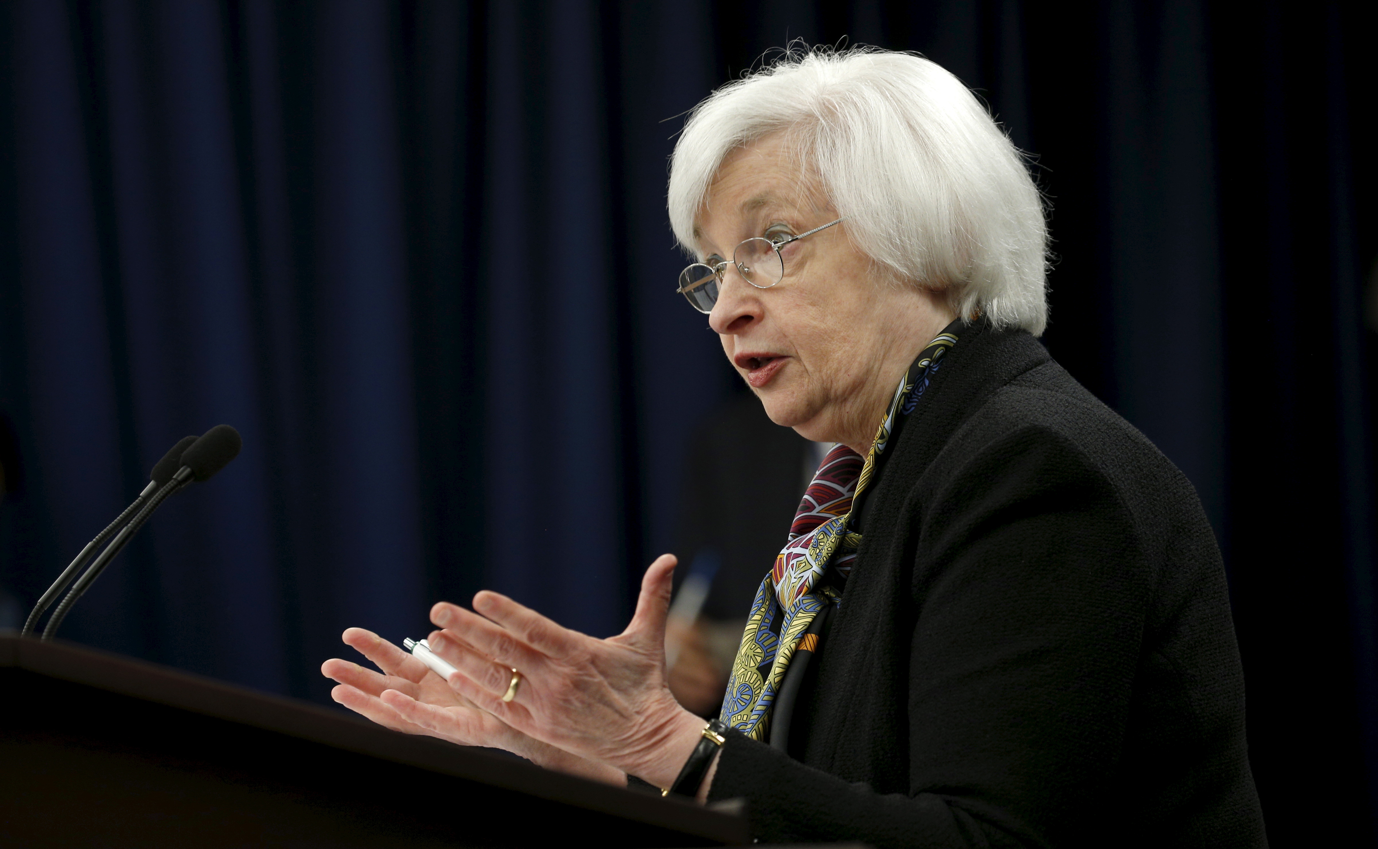 La presidenta de la Fed, Janet Yellen janet-yellen-defend-un-resserrement-graduel-de-la-politique-de-la-fed